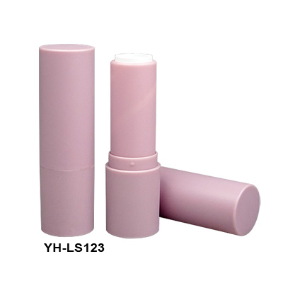 dark pink round lipstick case tube make up lip stick packaging with pattern