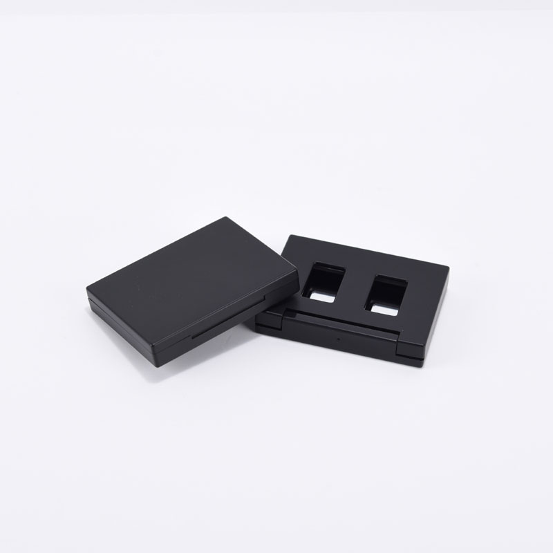 eco friendly private label matte black lip stick blush container mini small rectangle empty lipstick sample compact case