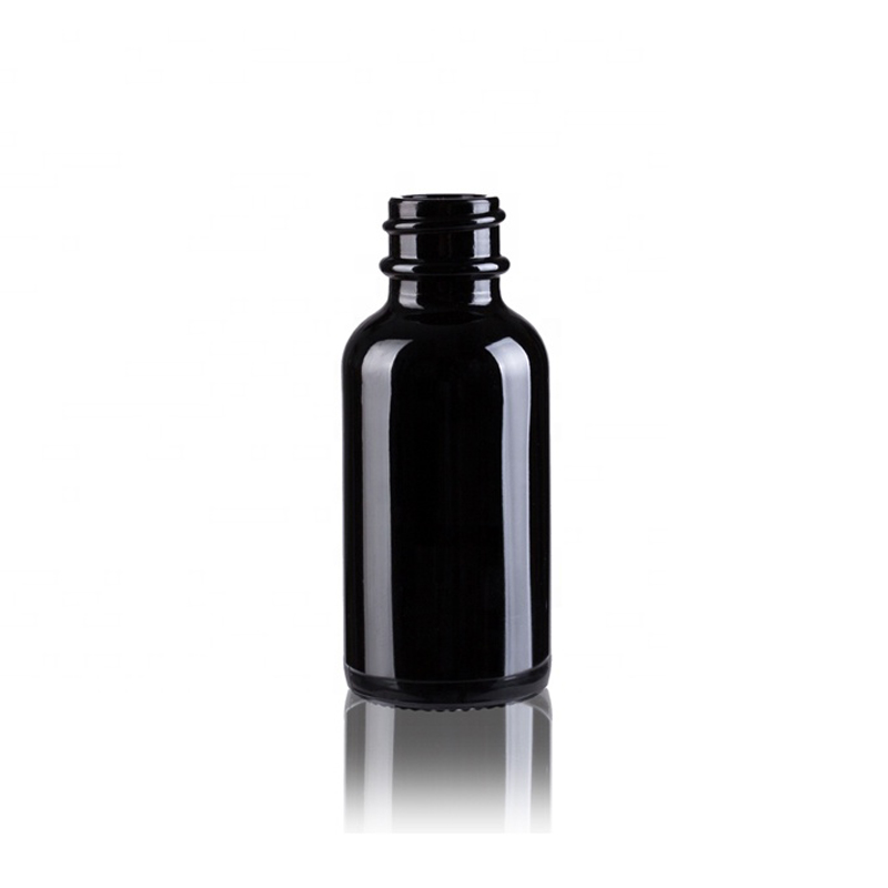 50ml black color glass dropper bottle