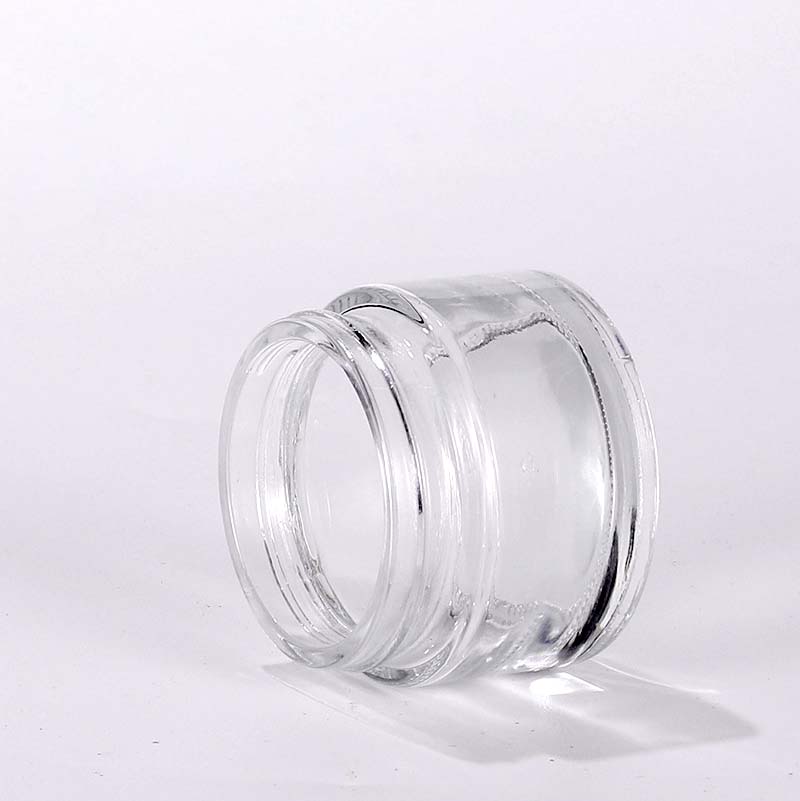 Empty Rose gold glass jar transparent cosmetics bottle 5g/10g/15g/20g/ 25g/ 30g/ 50g/ 60g/ 100g