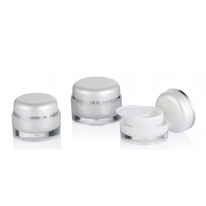 New Model Acrylic Skincare Round Jar Luxury Cosmetic Packaging