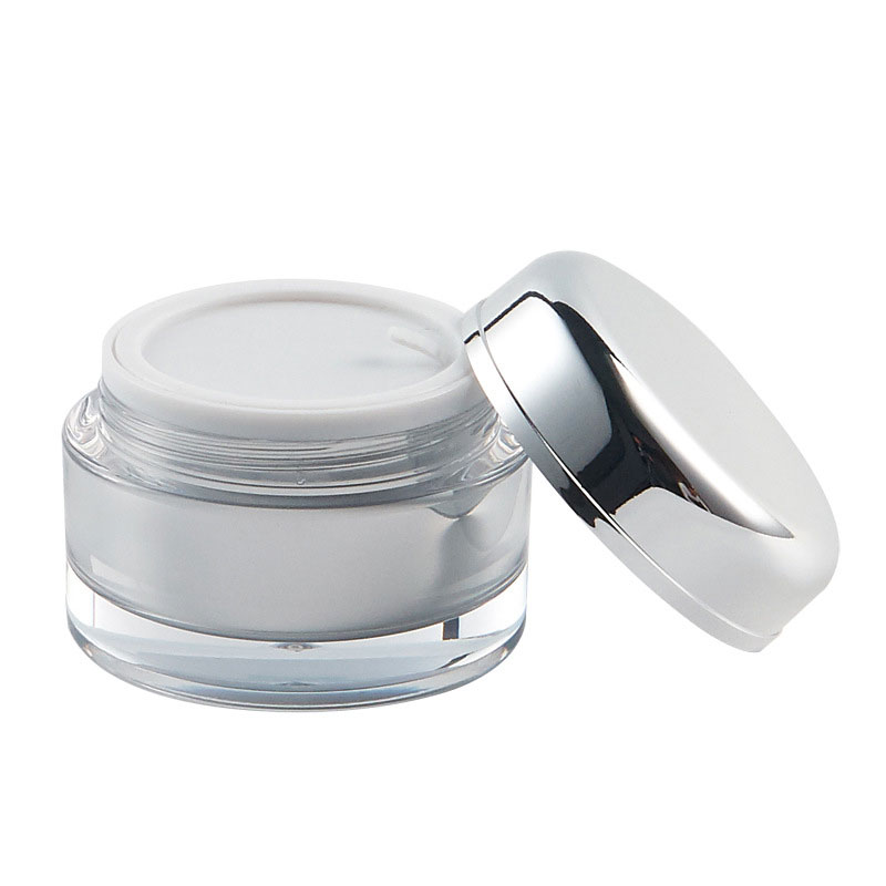New Model Acrylic Skincare Round Jar Luxury Cosmetic Packaging