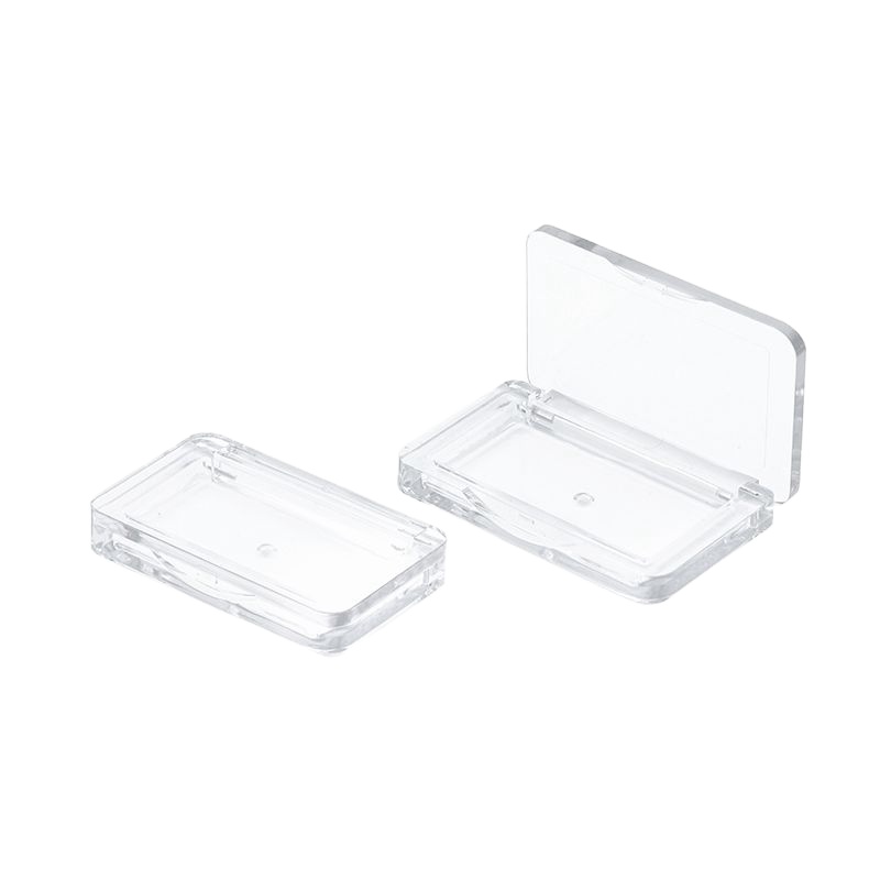 Transparent lid clear base acrylic AS material eyeshadow palette