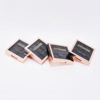 9 color custom logo plastic luxury rose gold square empty eyeshadow palette case packaging