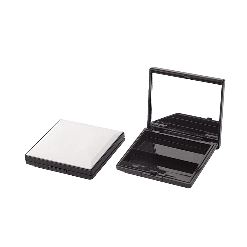 Wholesale factory price square shape with mirror compact powder case