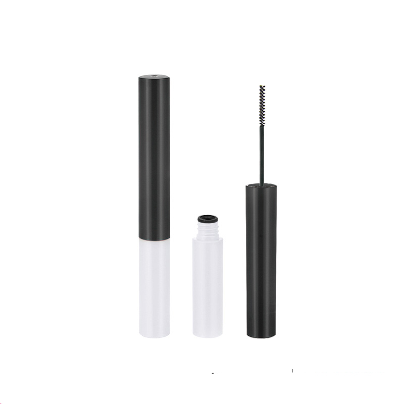 2022 hot sale black and white tall lip white body for lipgloss container custom mascara tube packaging