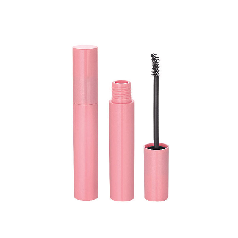 2022 elegant cosmetic packaging for private label pink round shape empty eyelash tube