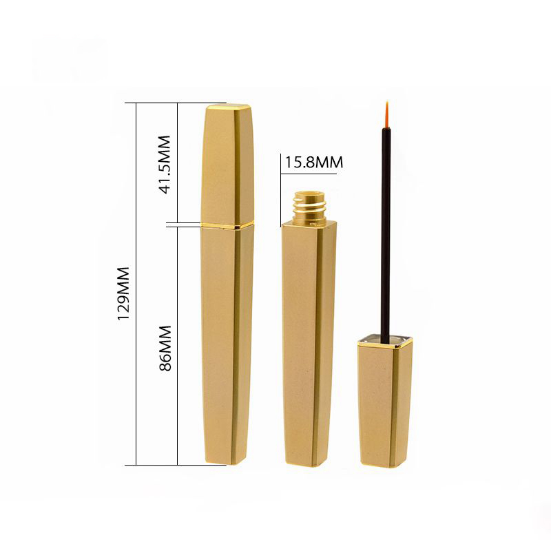 High grade old style unique design elegant empty custom labels for lip gross tubes container golden wand lipgloss tubes