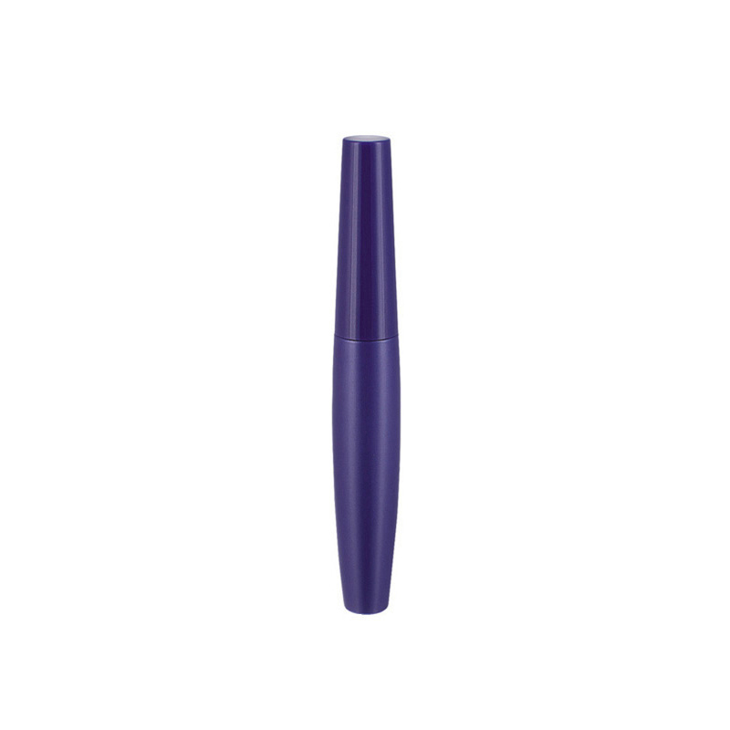 2021 new design glossy purple 5ml lipgloss tube eyelash serum wand tube custom empty fat eyebrow mascara tube with brush
