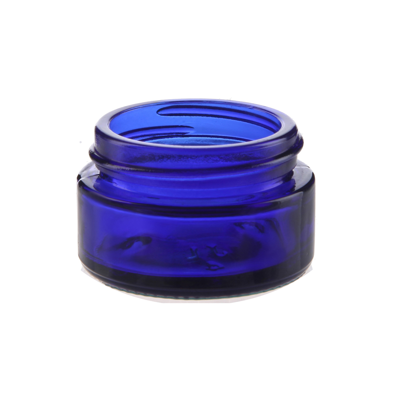 20ml Blue Glass Bottle Cosmetic Glass Jars for Cream Personal Use