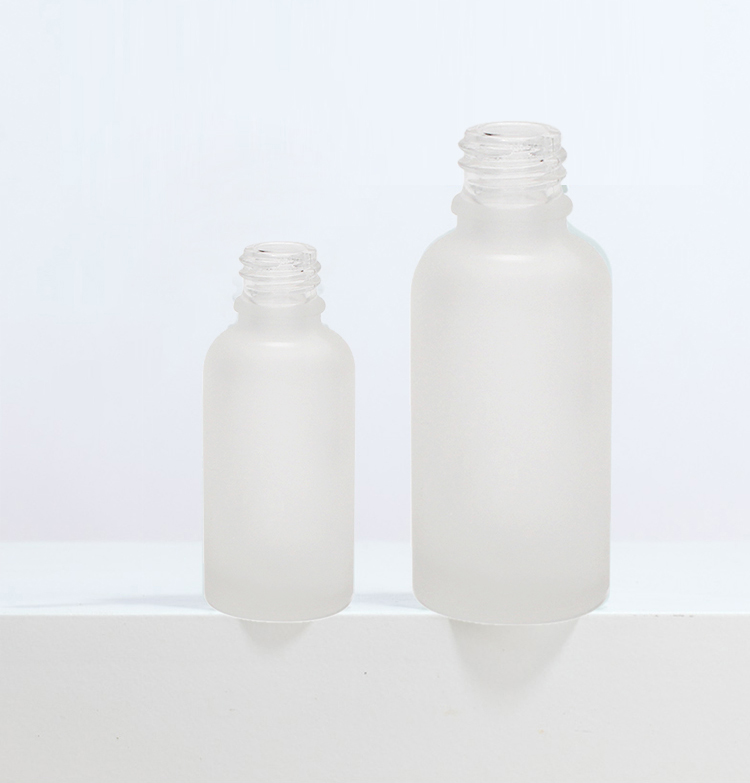 Hot Sale Personalization Deep Processing frosted glass Bottle Manufacture direct with screw cap for essential oil liquid