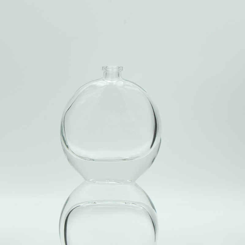 Round and square 60ml 100ml cosmetic packaging transparent glass perfume empty bottle