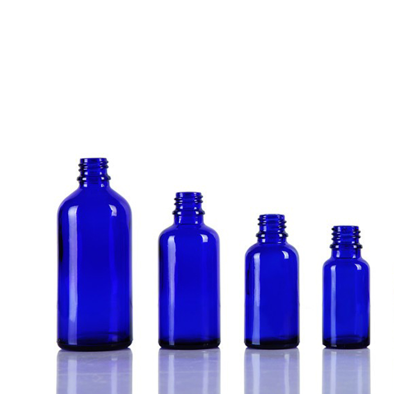 Glass cosmetic bottle and Cosmetic pharmaceutical glass bottle cobalt blue glass bottle