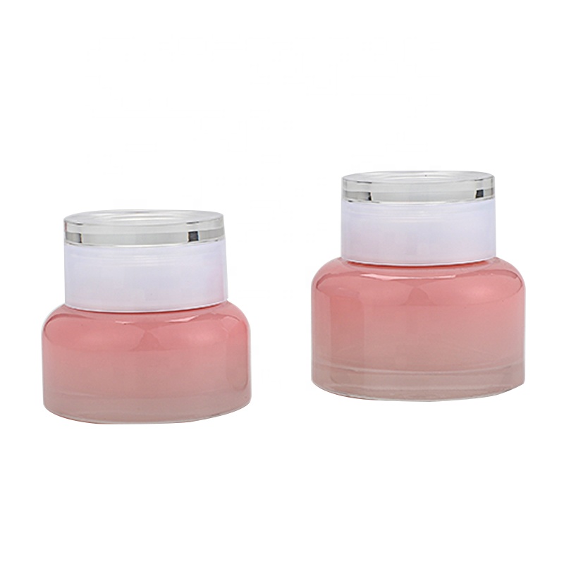 Skincare cosmetic glass packaging container manufacturer LLNEGE same style family cosmetic glass bottle set