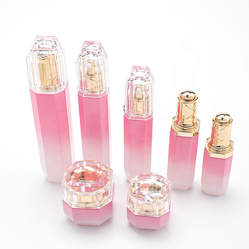 Cosmetic glass bottle set skincare cosmetic bottle packaging container manufacturer packaging glass bottle
